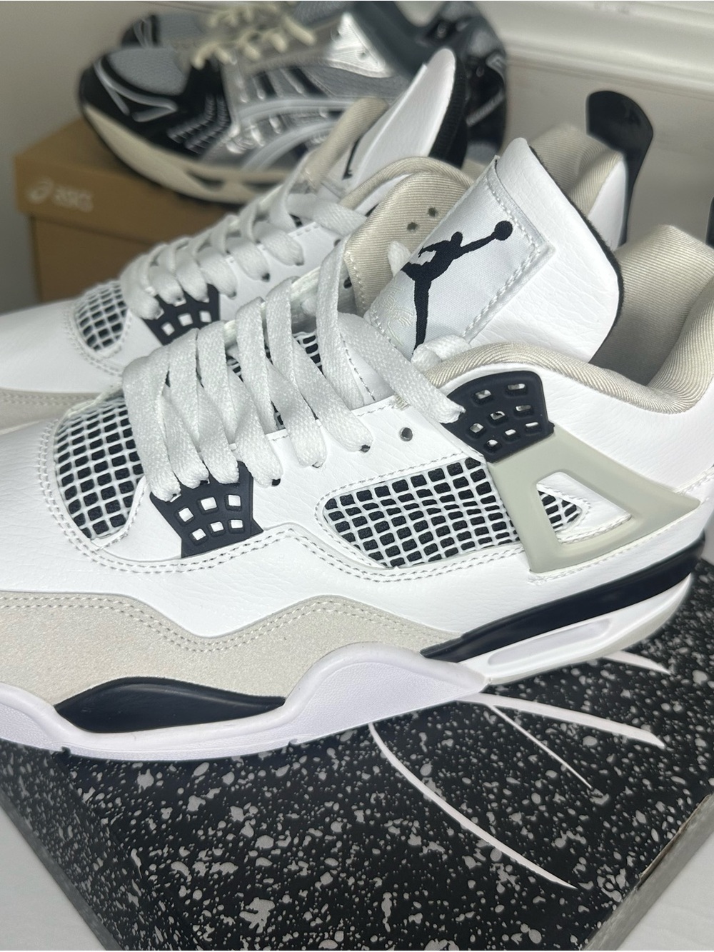Jordan Men’s Sneakers - White, Black, Light Gray